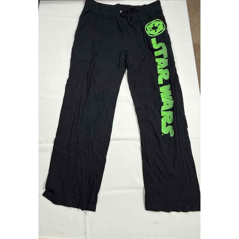 Star Wars Imperial Symbol Lounge Pajama Pants‎ Black Green - Medium